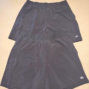 ALO Yoga Men's BLACK 5" Repetition Short , QTY (2) Size (LG)